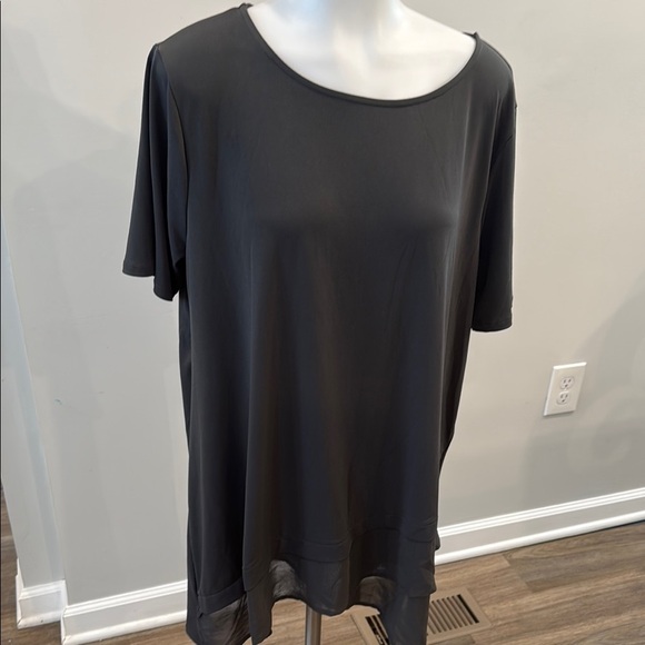Zenana Outfitters XL Grey Tunic Top - Picture 1 of 9